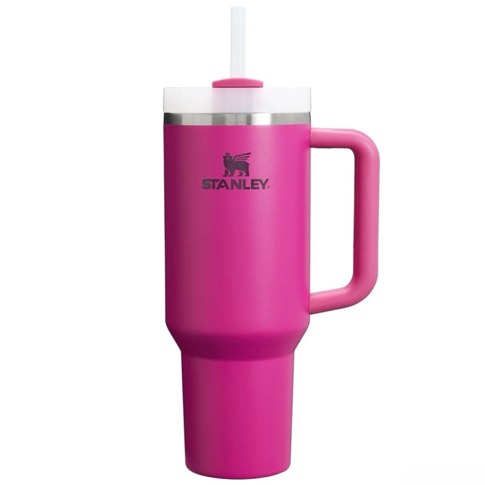 Stanley Quencher H2.0 Tumbler with Handle and Straw 40 oz Fushia New With Tags